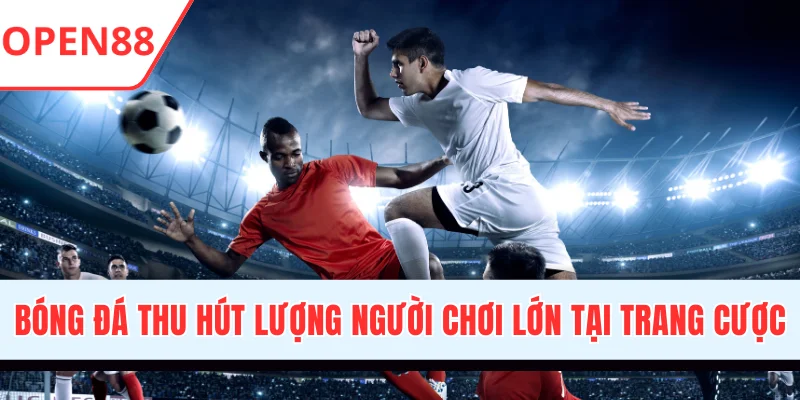 Bóng đá thu hút lượng người chơi lớn tại trang cược